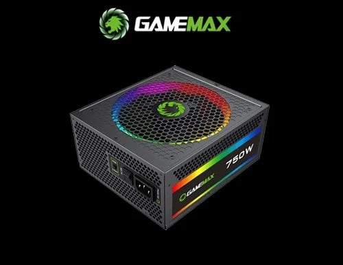 RGB-750 GAMAMAX Gaming Power Supply Without Power Cord
